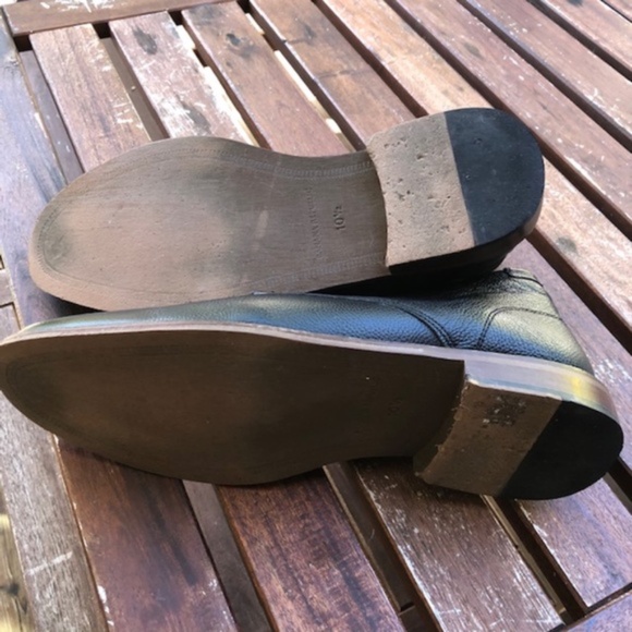 Banana Republic Mens Black lLather Chukka S-10.5 main image 6